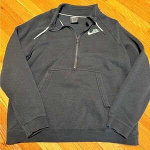 Nike Sportswear Rally Women's Pullover Femme Floral Fleece 1/4 Zip XL Black